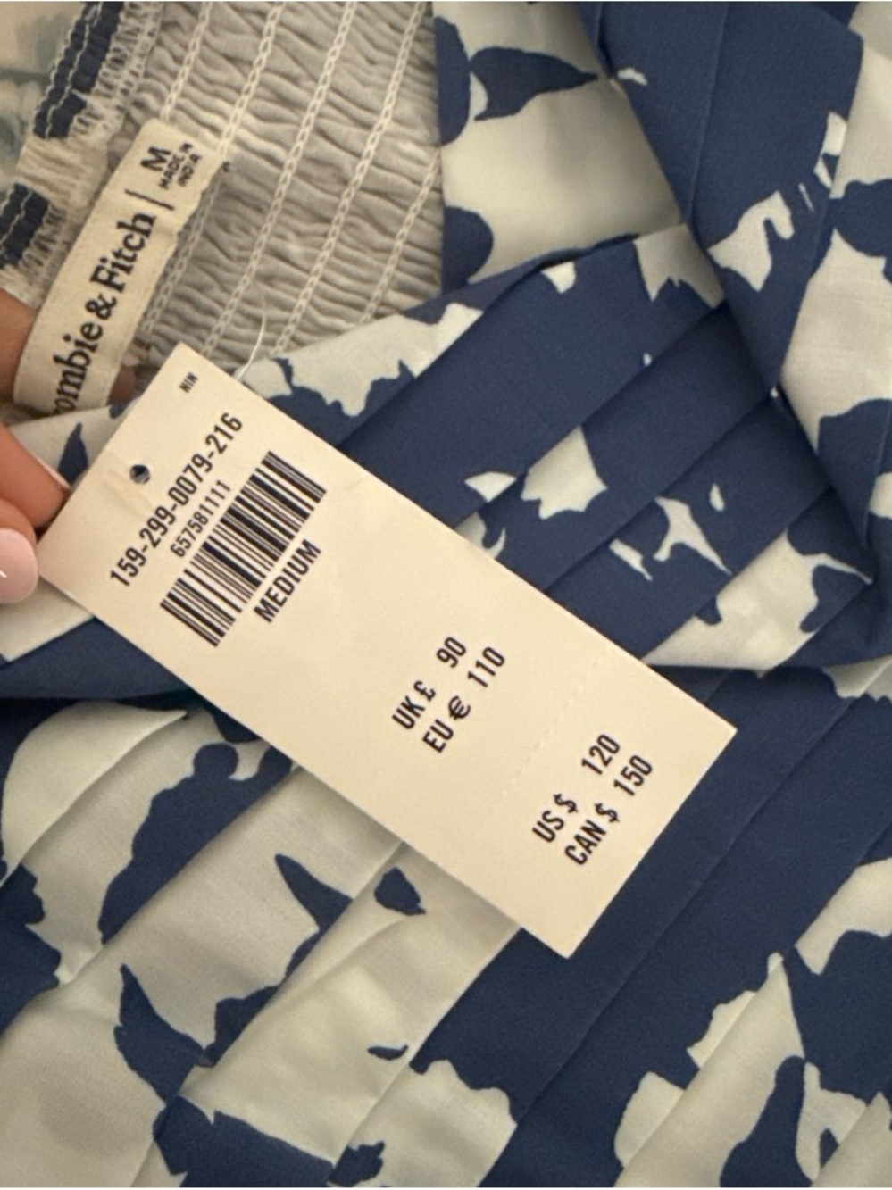 The A&F Emerson Poplin Puff Sleeve Midi Dress - Picture 4 of 4
